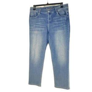 Chicos Platinum cropped  Denim Jeans size 2/12 soft stretch